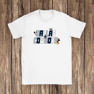 Mickey Mouse X Dallas Cowboys Team X NFL X American Football Unisex T-Shirt Cotton Tee TAT4427