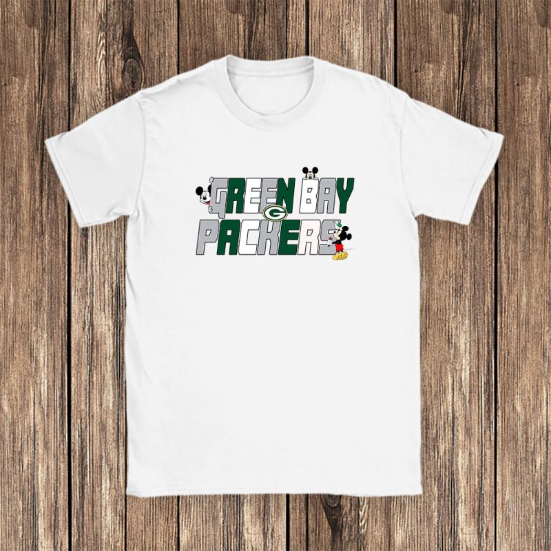 Mickey Mouse X Green Bay Packers Team X NFL X American Football Unisex T-Shirt Cotton Tee TAT4429