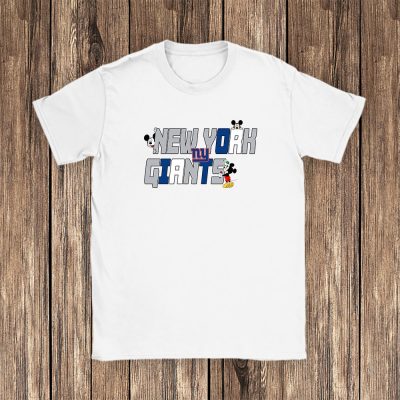 Mickey Mouse X New York Giants Team X NFL X American Football Unisex T-Shirt Cotton Tee TAT4431