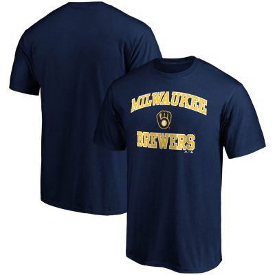 Milwaukee Brewers Heart & Soul Unisex T-Shirt - Navy