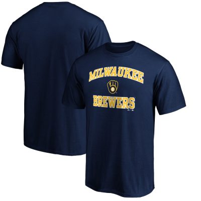 Milwaukee Brewers Heart & Soul Unisex T-Shirt - Navy