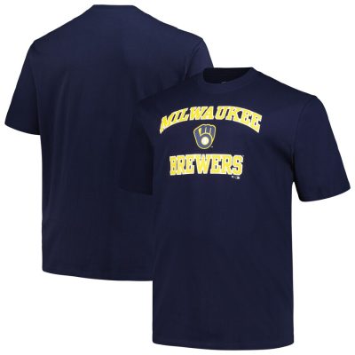 Milwaukee Brewers Profile Heart & Soul Unisex T-Shirt - Navy