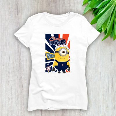 Minion X Chicago Bears Team X NFL X American Football Lady T-Shirt Women Tee For Fans TLT3151