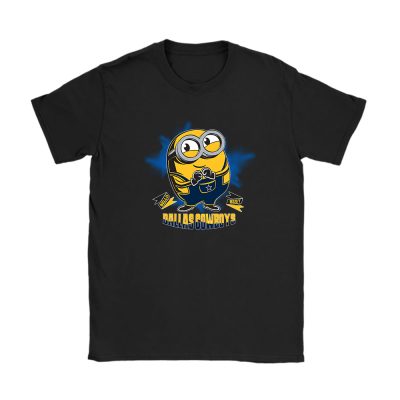 Minion X Dallas Cowboys Team X NFL X American Football 2 Unisex T-Shirt Cotton Tee TAT3176