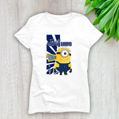 Minion X Toronto Maple Leafs Team X NHL X Hockey Fan Lady T-Shirt Women Tee For Fans TLT3170