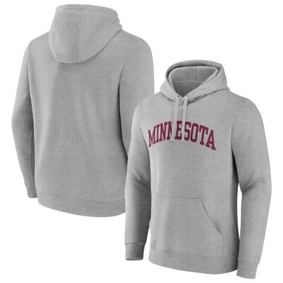 Minnesota Golden Gophers Basic Arch Pullover Hoodie - Gray