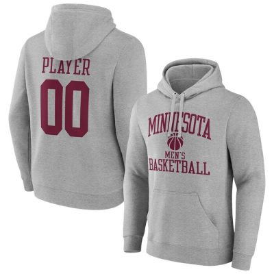 Minnesota Golden Gophers Basketball Pick-A-Player NIL Gameday Tradition Pullover Hoodie - Gray