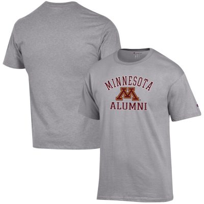 Minnesota Golden Gophers Champion Alumni Logo T-Shirt - Gray