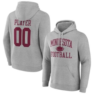 Minnesota Golden Gophers Football Pick-A-Player NIL Gameday Tradition Pullover Hoodie - Gray