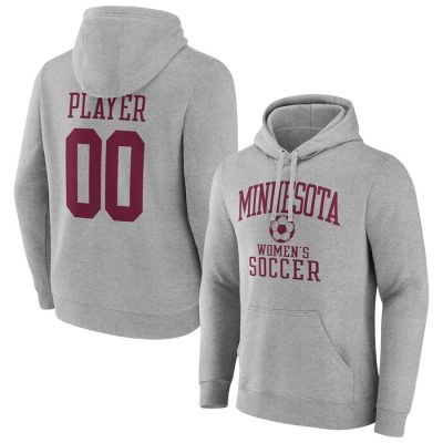 Minnesota Golden Gophers Soccer Pick-A-Player NIL Gameday Tradition Pullover Hoodie - Gray