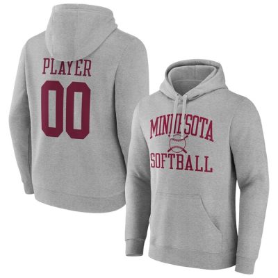 Minnesota Golden Gophers Softball Pick-A-Player NIL Gameday Tradition Pullover Hoodie - Gray