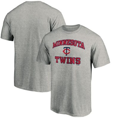 Minnesota Twins Heart & Soul Unisex T-Shirt - Heather Gray