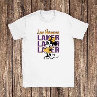Minnie Mouse X Los Angeles Lakers Team  Basketball Unisex T-Shirt TAT5199