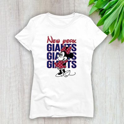 Minnie Mouse X New York Giants Team American Football Lady T-Shirt Women Tee TLT4351