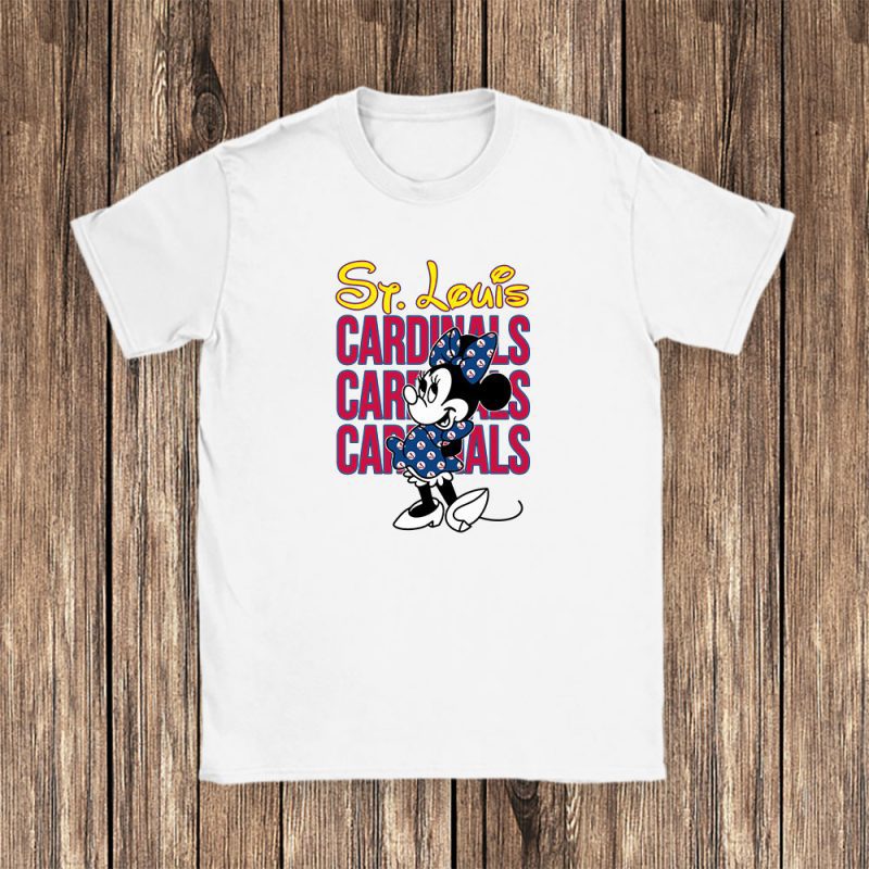 Minnie Mouse X St. Louis Cardinals Team Baseball Fans Unisex T-Shirt TAT5191