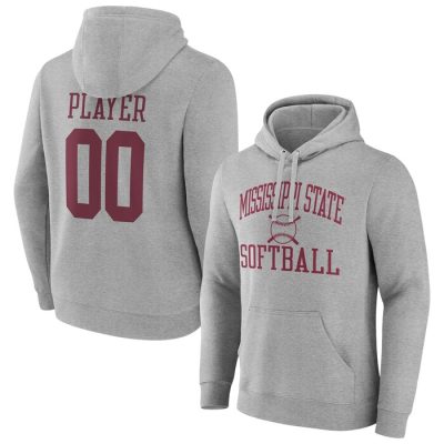 Mississippi State Bulldogs Softball Pick-A-Player NIL Gameday Tradition Pullover Hoodie - Gray