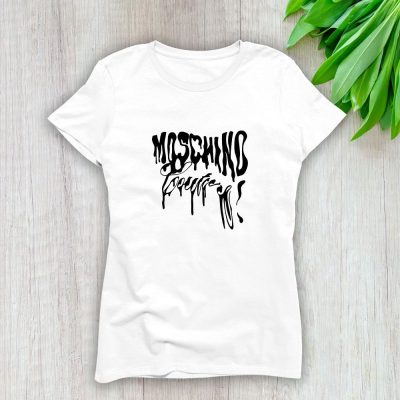 Moschino Couture Graffiti Lady T-Shirt Luxury Tee For Women LDS1750