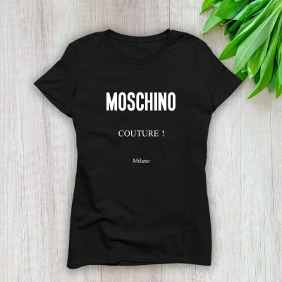 Moschino Couture Logo Lady T-Shirt Luxury Tee For Women LDS1747