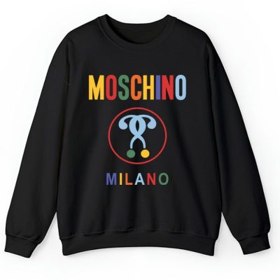 Moschino Double Question Mark Logo Crewneck Sweatshirt CSTB0921