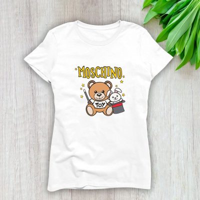 Moschino Magician Teddy Bear Lady T-Shirt Luxury Tee For Women LDS1767