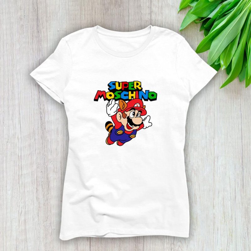 Moschino Super Mario Lady T-Shirt Luxury Tee For Women LDS1779