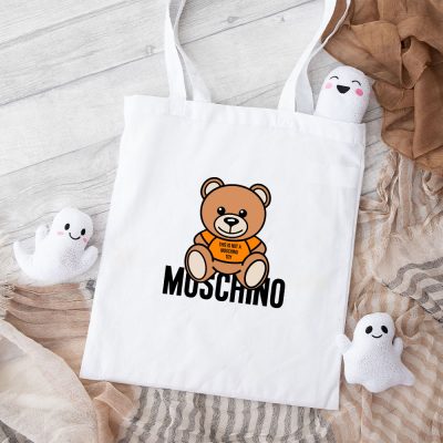 Moschino Teddy Bear Cotton Canvas Tote Bag TTB1751