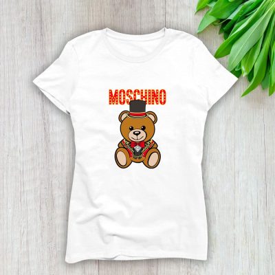 Moschino Teddy Bear Lady T-Shirt Luxury Tee For Women LDS1765