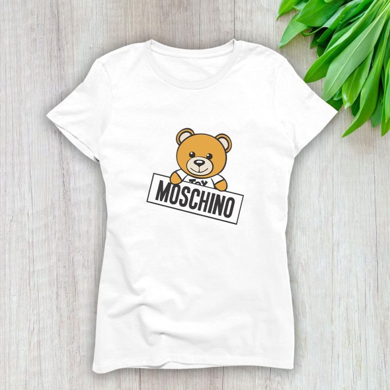 Moschino Teddy Bear Lady T-Shirt Luxury Tee For Women LDS1766