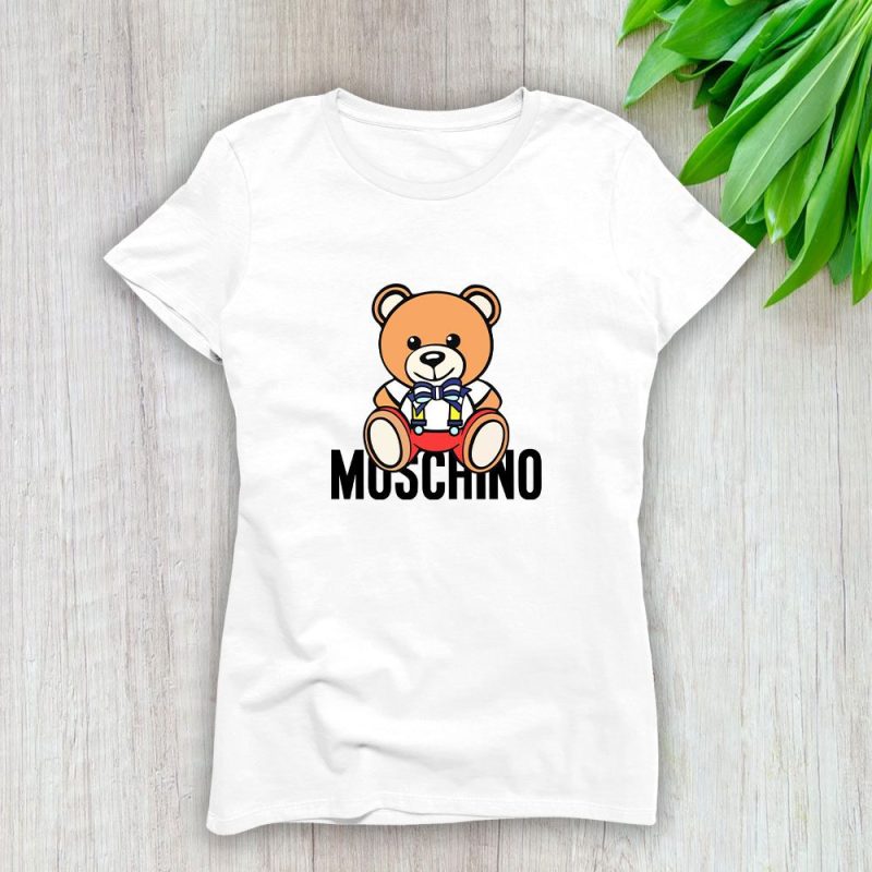 Moschino Teddy Bear Lady T-Shirt Luxury Tee For Women LDS1772