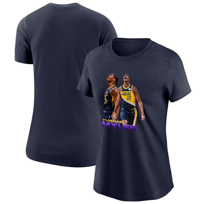 Myles Turner X NBA Playoffs 2024 X Indiana Pacers X Eastern Conference Finals Lady T-Shirt Women Tee TLT5286