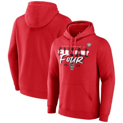 NC State Wolfpack 2024 NCAA Basketball Tournament March Madness Final Four Power Play Pullover Hoodie - Red
