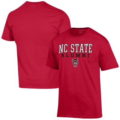 NC State Wolfpack Champion Alumni Logo Stack T-Shirt - Red