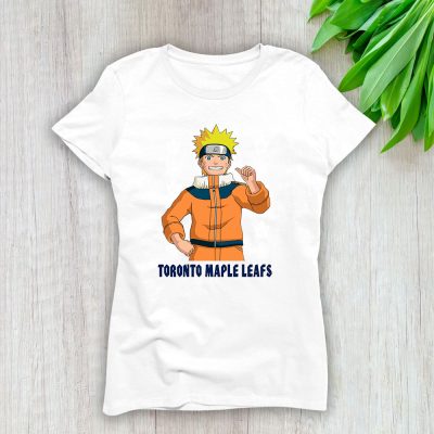 Naruto X Dragon Ball X Toronto Maple Leafs Team X NHL X Hockey Fan Lady T-Shirt Women Tee For Fans TLT3339