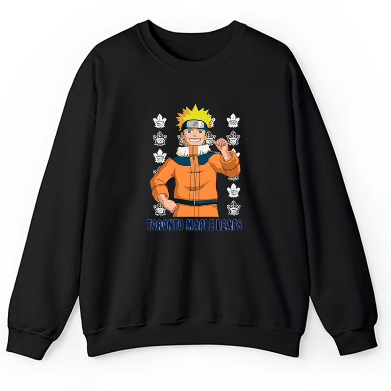 Naruto X Dragon Ball X Toronto Maple Leafs Team X NHL X Hockey Fan Unisex Sweatshirt TAS4789