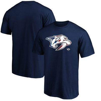 Nashville Predators Banner Wave Logo T-Shirt - Navy