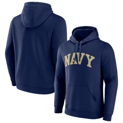 Navy Midshipmen Basic Arch Pullover Hoodie - Navy