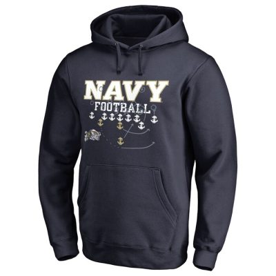 Navy Midshipmen Hometown Collection Triple Option Pullover Hoodie - Navy