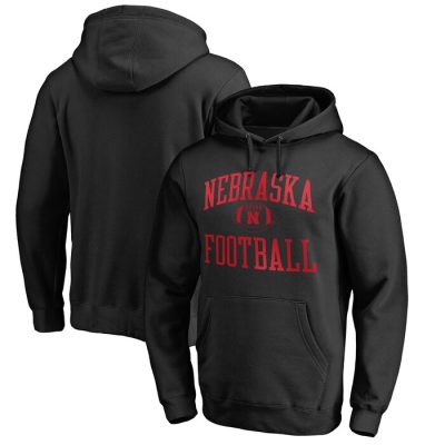 Nebraska Huskers First Sprint Pullover Hoodie - Black