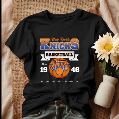 New York Knicks Basketball 1946 NBA Unisex T-Shirt Cotton Tee