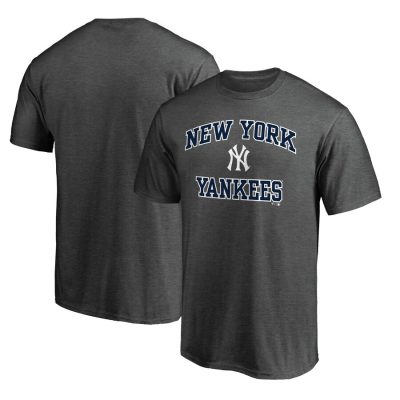 New York Yankees Heart & Soul Unisex T-Shirt - Charcoal