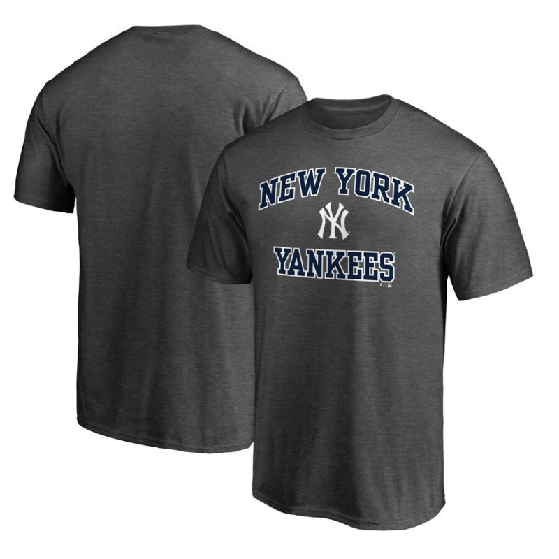 New York Yankees Heart & Soul Unisex T-Shirt - Charcoal