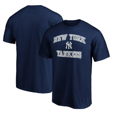 New York Yankees Heart & Soul Unisex T-Shirt - Navy