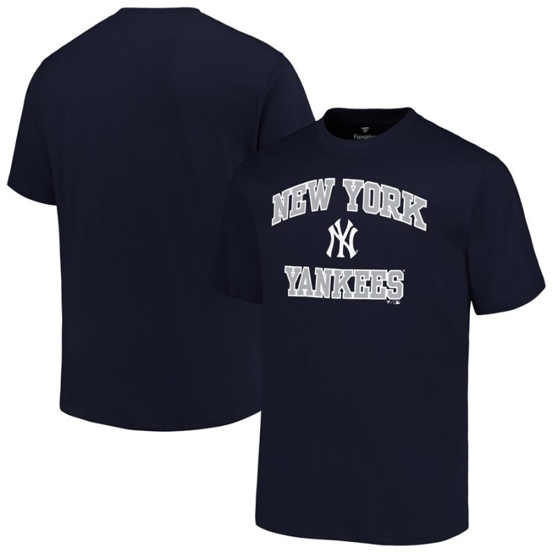 New York Yankees Profile Heart & Soul Unisex T-Shirt - Navy