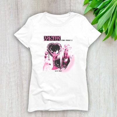 Nicki Minaj Iconic Pink Friday 2 World Tour Lady T-Shirt Women Tee For Fans TLT1889