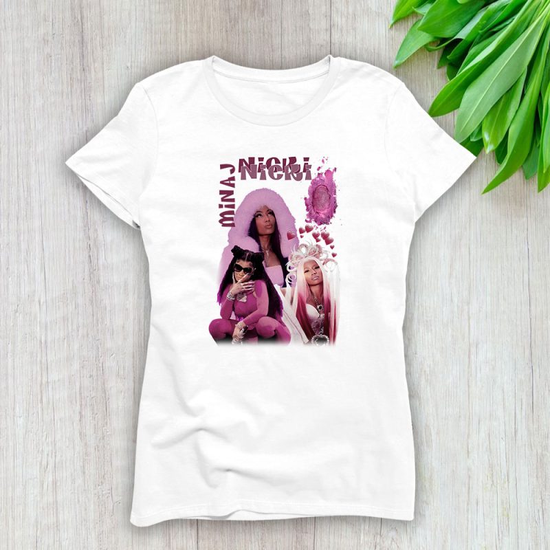 Nicki Minaj Iconic Pink Friday 2 World Tour Lady T-Shirt Women Tee For Fans TLT1891