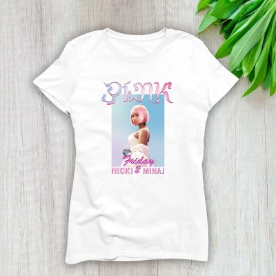 Nicki Minaj Iconic Pink Friday 2 World Tour Lady T-Shirt Women Tee For Fans TLT1895