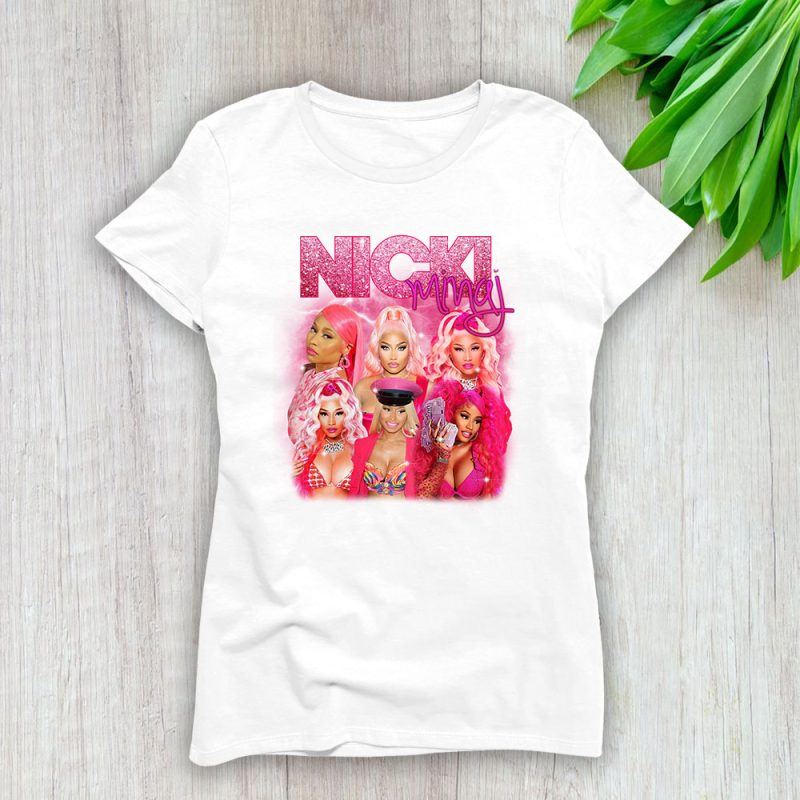 Nicki Minaj Iconic Pink Friday 2 World Tour Lady T-Shirt Women Tee For Fans TLT1902