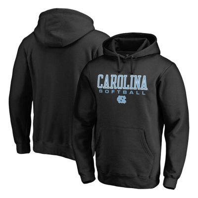 North Carolina Tar Heels True Sport Softball Pullover Hoodie - Black