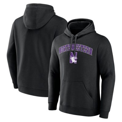 Northwestern Wildcats Campus Pullover Hoodie - Black