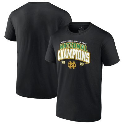 Notre Dame Fighting Irish 2023 NCAA Men's Lacrosse National Champions T-Shirt - Black